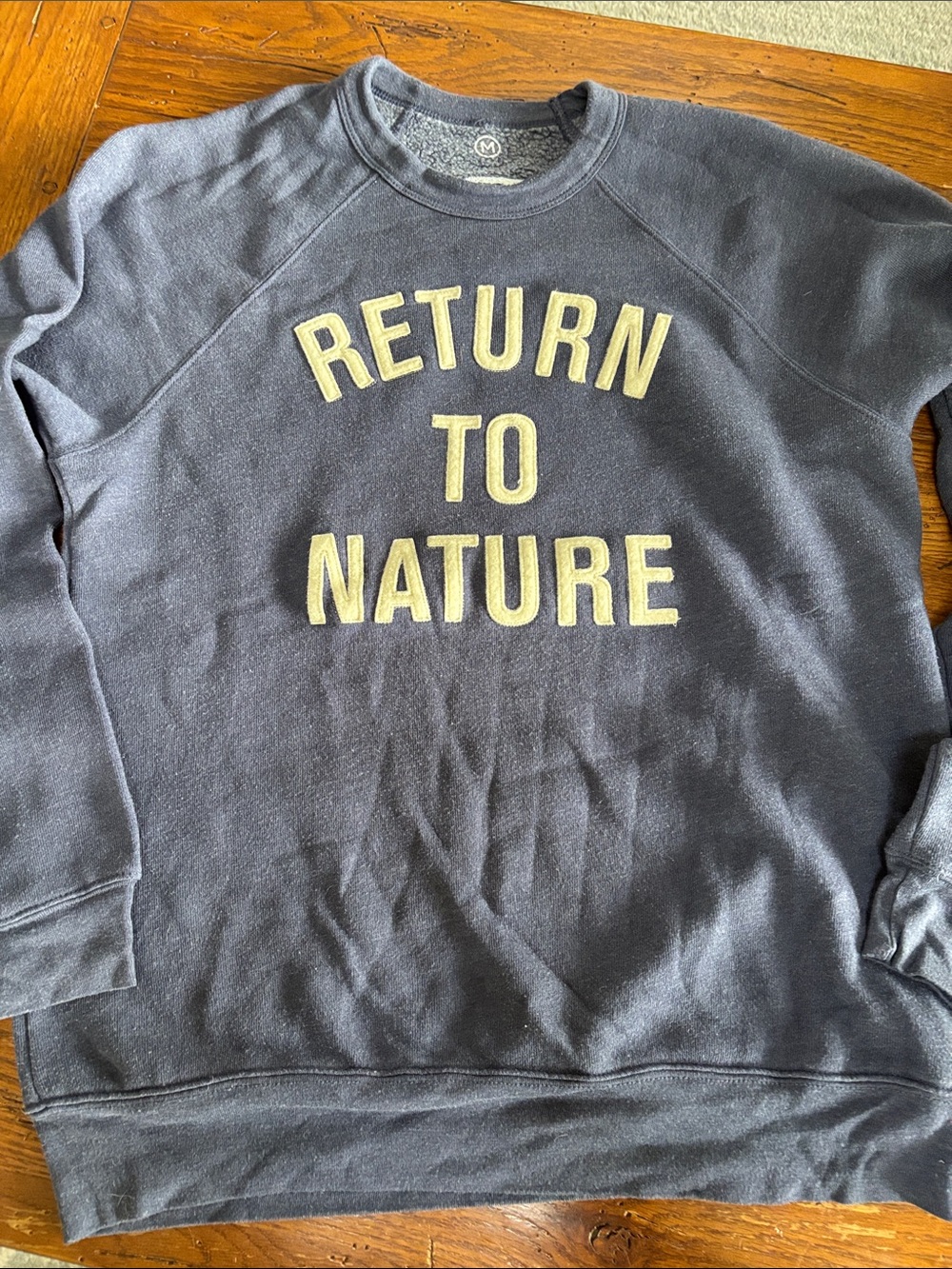 Icelantic Ski Return to Nature Appliqué Heather Blue Women’s Sweatshirt Size M - Picture 5 of 9